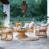 Tine k round rattan coffee table