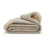 Tweedmill fishbone throw in hazel 