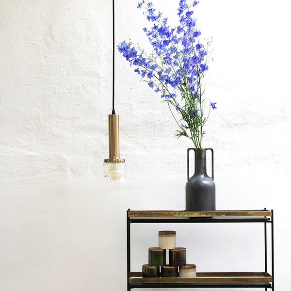 retro style brass and glass pendant light Pendle by HKLiving