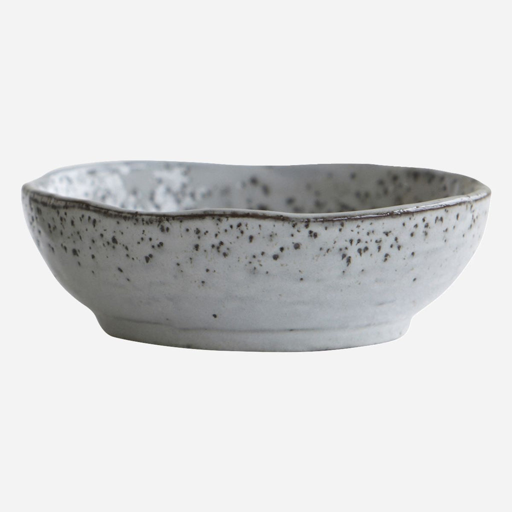 grey stoneware bowl rustic