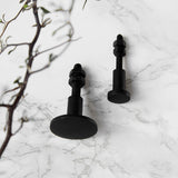 simple modern black cupboard knob 