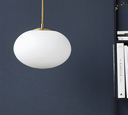 white pendant light Opal